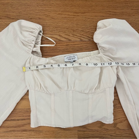 & Other Stories Puff Sleeve Corset Blouse - Picture 8 of 9